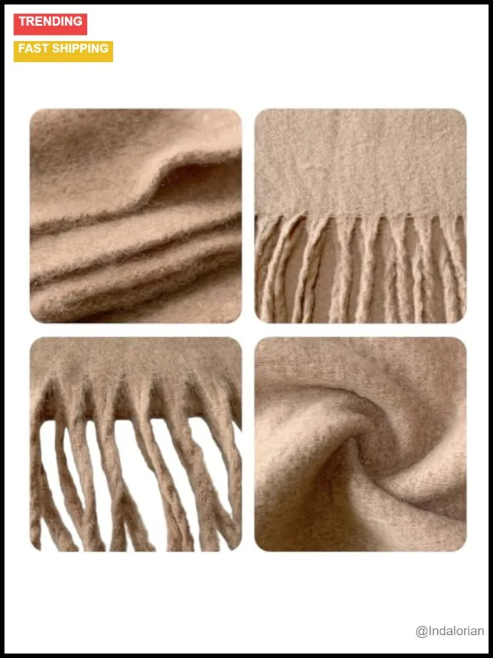 Chunky Oversized Thick Blanket Scarf Cashmere Feel Shawl